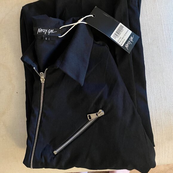 Nasty Gal Women's Tailored Long Sleeve Zip Boilersuit NWT Size Small - Picture 10 of 11